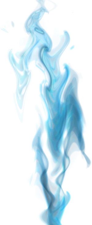 Abstract Blue Flame Texture PNG Image