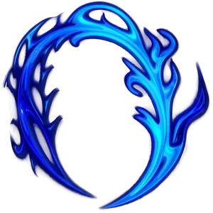 Abstract Blue Flames Png Lcu PNG Image