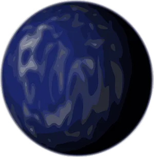 Abstract Blue Marble Texture Ball PNG