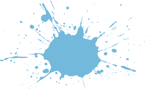 Abstract Blue Paint Splash PNG Image