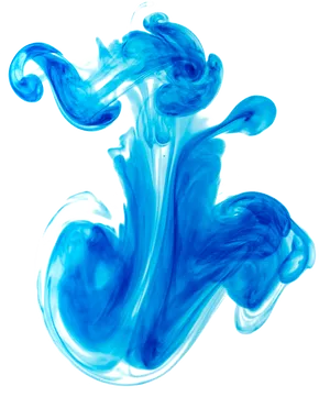 Abstract Blue Smoke Art PNG Image