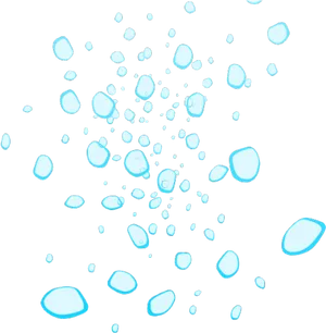 Abstract_ Blue_ Water_ Bubbles_ Background PNG Image