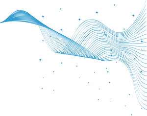 Abstract Blue Wave Design PNG Image