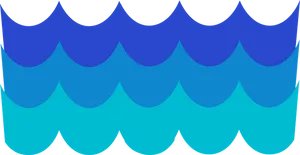 Abstract Blue Waves Background PNG Image