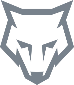 Abstract Blue Wolf Logo.png PNG Image