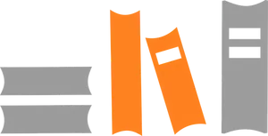 Abstract Bookshelf Graphic PNG