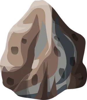 Abstract Boulder Illustration PNG Image