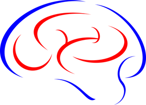 Abstract Brain Artwork PNG Image