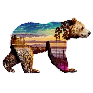 Abstract California Bear Png Jpg14 PNG Image