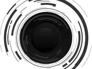 Abstract Camera Lens Design PNG Image