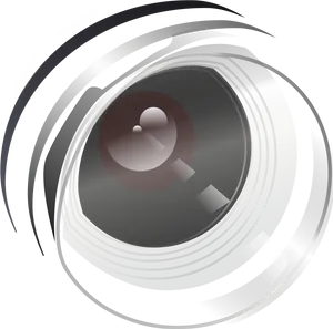 Abstract Camera Shutter Logo PNG Image