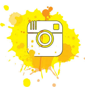 Abstract Camera Splash Art PNG Image