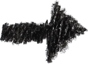 Abstract Charcoal Arrow Art PNG Image