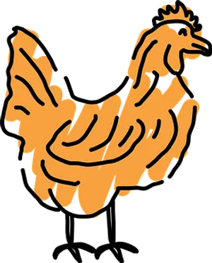 Abstract Chicken Artwork PNG Image