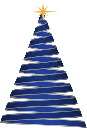 Abstract Christmas Tree Design PNG Image