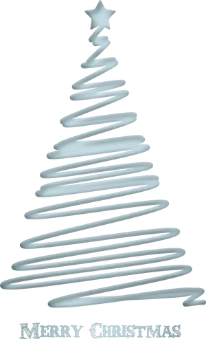 Abstract Christmas Tree Design PNG Image