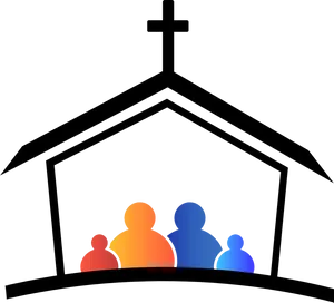 Abstract Church Family Icon PNG Image