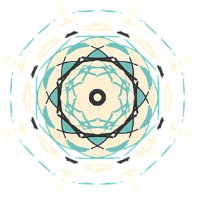 Abstract Circle Pattern Art PNG Image