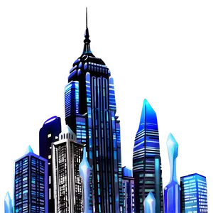 Abstract City Skyline Png Lso26 PNG Image