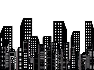 Abstract City Skylineat Night.jpg PNG Image