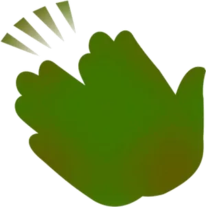 Abstract Clapping Hand Icon PNG Image