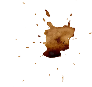 Abstract Coffee Stain Splash PNG Image