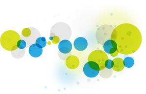 Abstract Colorful Bubble Overlay PNG Image