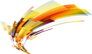 Abstract Colorful Light Streaks PNG