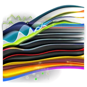 Abstract Colorful Line Art PNG Image