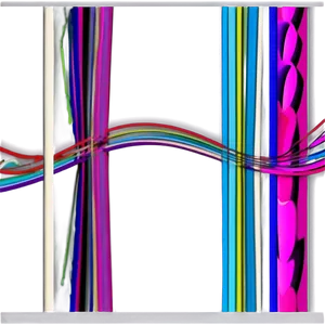 Abstract Colorful Line Art PNG Image