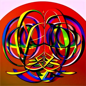 Abstract_ Colorful_ Line_ Art PNG Image