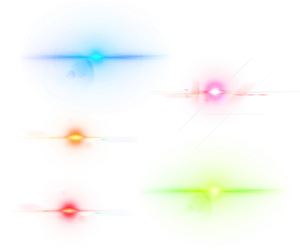 Abstract Colorful Spheres Design PNG Image