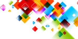 Abstract Colorful Squares Background PNG Image