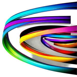 Abstract Colorful Swirls3 D PNG Image