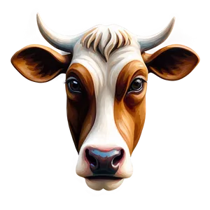 Abstract Cow Art Clipart Png Elj92 PNG Image