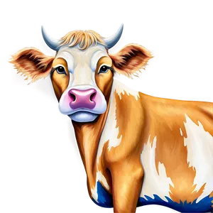 Abstract Cow Art Clipart Png Oby PNG Image