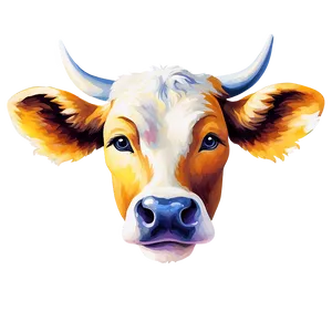 Abstract Cow Face Art Png Rxd PNG Image