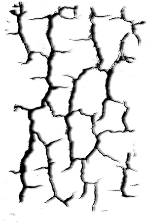 Abstract Crack Pattern Black Background PNG Image