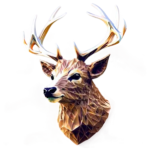 Abstract Deer Head Design Png 06212024 PNG Image