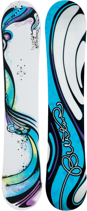 Abstract Design Snowboard PNG Image