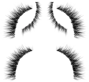 Abstract Eyelashes Art PNG Image