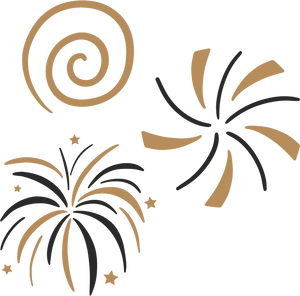 Abstract Fireworks Graphic PNG Image