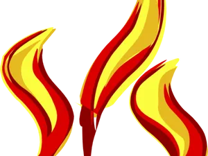 Abstract Flame Illustration PNG Image