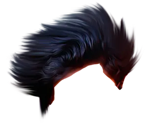 Abstract_ Flaming_ Hair_ Artwork.jpg PNG Image