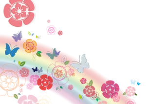 Abstract_ Floral_and_ Butterfly_ Background PNG