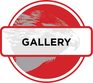 Abstract Gallery Sign Graphic PNG Image