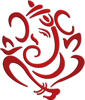 Abstract Ganesha Artwork PNG Image