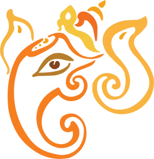 Abstract_ Ganpati_ Artwork PNG Image