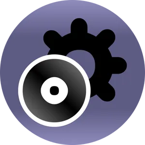 Abstract Gearand Speaker Icon PNG