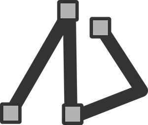 Abstract Geometric Shape Black PNG Image